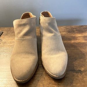 Tan suede boots. Size 7